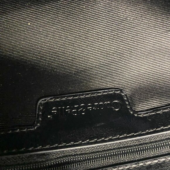 Cuore & Pelle Black Celeste Satchel Leather w/Crossbody Strap and Double Handles - Picture 7 of 10